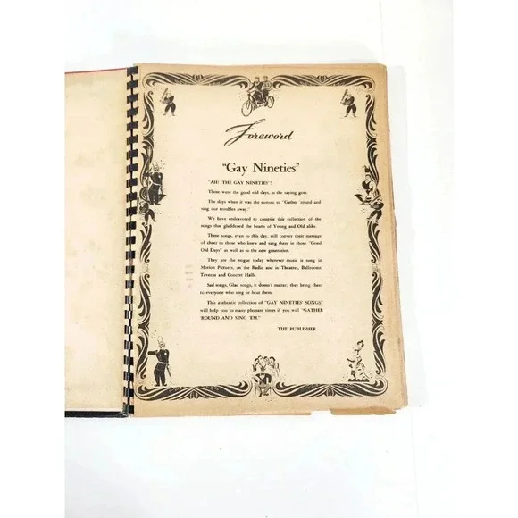 ALBUM OF FAVORITE SONGS Of The Gay 90s, Cole Ed (1942) M. M. Cole Music … - Picture 3 of 7
